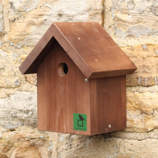 Traditional bird box for small birds