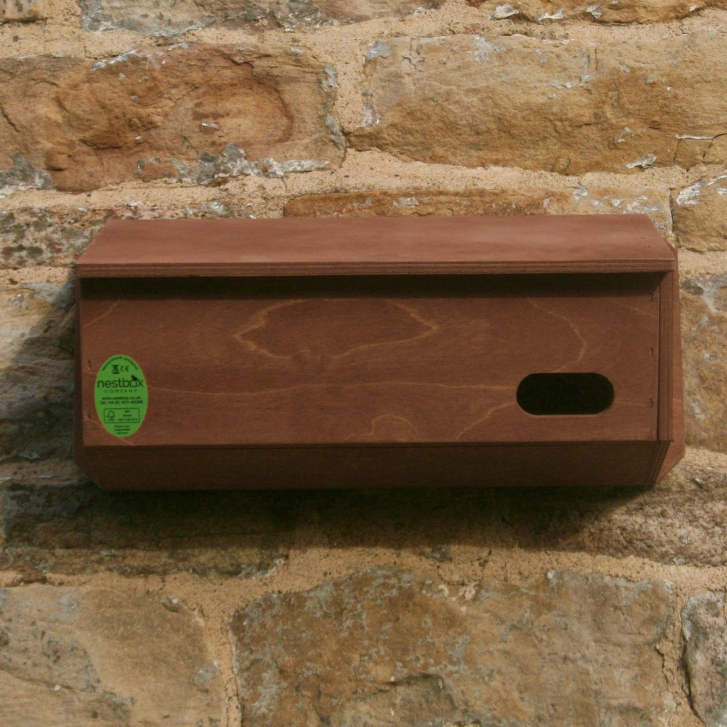 Redwood nest box for swifts